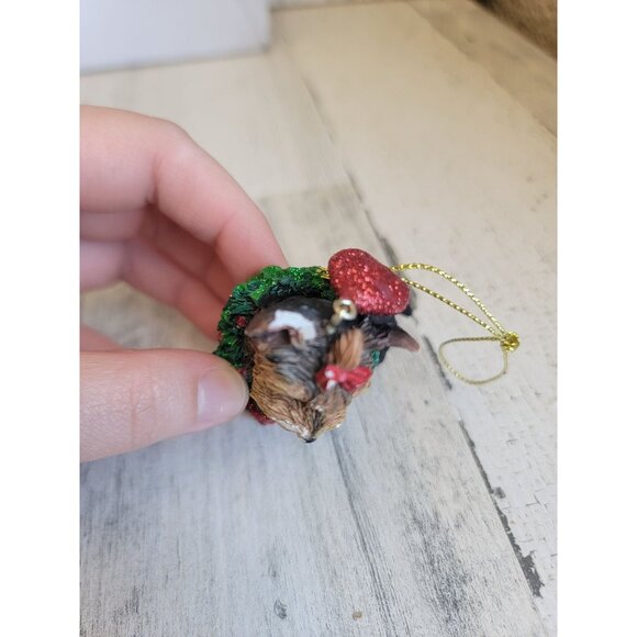 Yorkshire dog puppy ornament Xmas tree - Picture 6 of 10